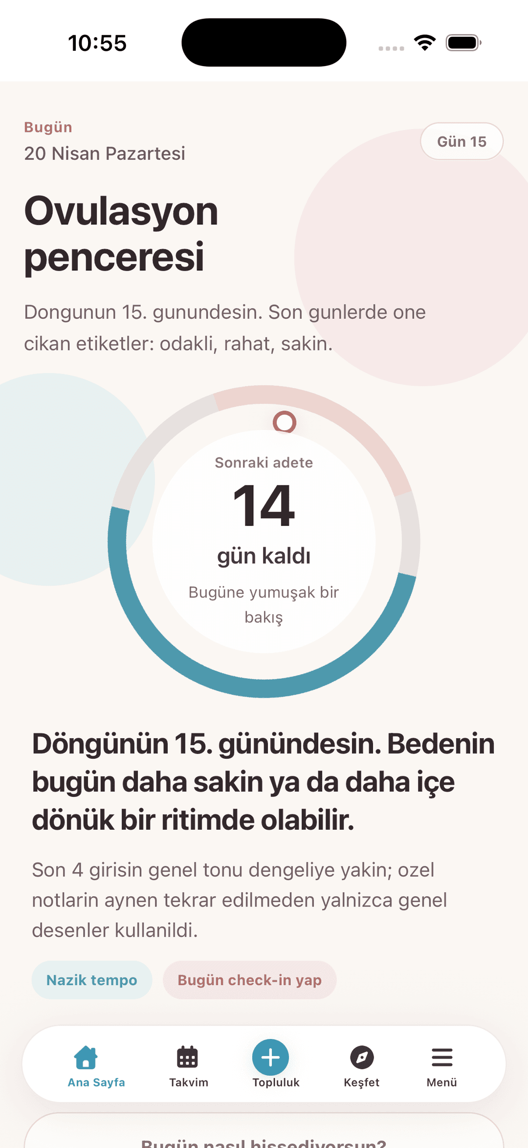 MoreDiary home screen